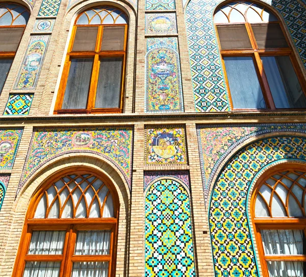 Iran Antico Palazzo Golestan Cancello Giardino Antico Luogo Storico — Foto Stock