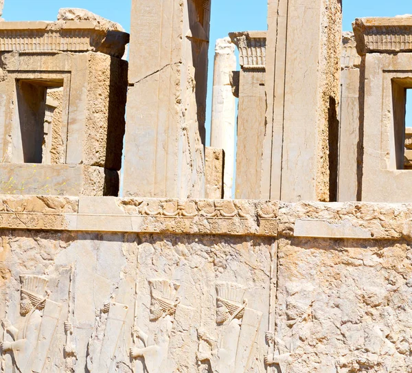 Iran Persepolis Oude Ruïnes Historische Bestemming Monumenten Rui — Stockfoto