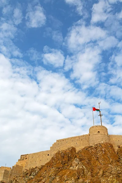 Pevnost Bitva Nebe Hvězda Cihla Oman Muscat Staré Obraně — Stock fotografie