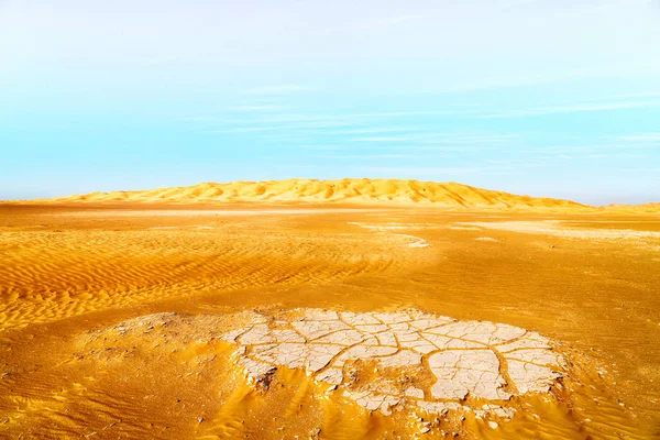 Quartiere Vuoto Dune Sabbia All Aperto Oman Vecchio Deserto Strofinare — Foto Stock