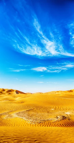 Em oman velho deserto esfregar al khali o quarto vazio e ao ar livre s — Fotografia de Stock
