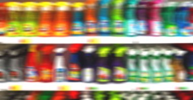 İran soyut süpermarkette bulanık