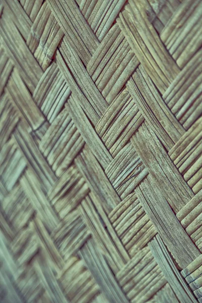 Una pared construida sobre bambú de mimbre — Foto de Stock