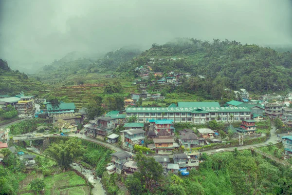 Terrace   field for  coultivation of rice — Stock Photo, Image