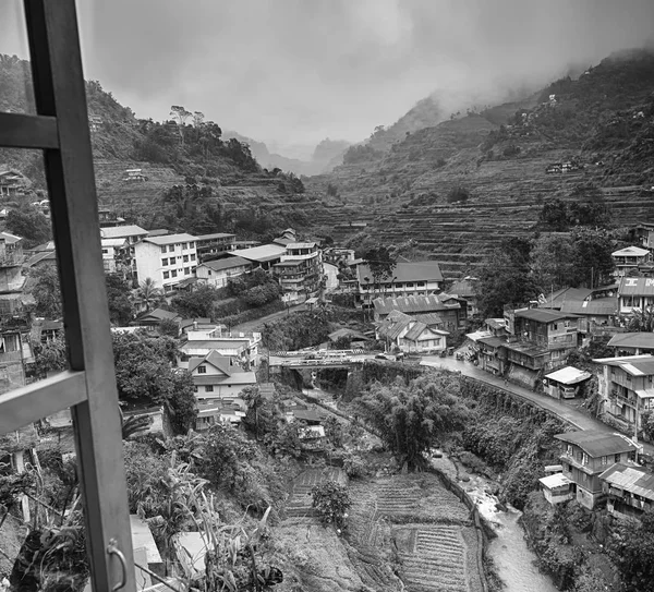 Terrace   field for  coultivation of rice — Stock Photo, Image