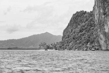  Tekne ve Pasifik Okyanusu görünümünden