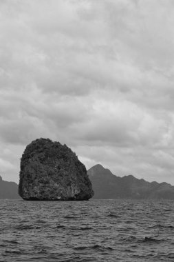  Tekne ve Pasifik Okyanusu görünümünden
