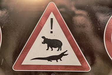   Güney Afrika'da yakın çekim işareti 