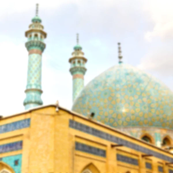 Verschwimmen Iranischer Und Alter Antiker Moschee Minarett Religion Persische Architektur — Stockfoto