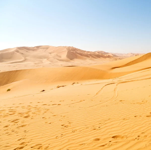 在阿曼老沙漠 rub 鲁卜哈利沙漠空季和户外 — 图库照片
