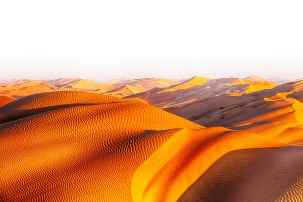 In oman vecchio deserto strofinare al khali il quartiere vuoto e all'aperto — Foto Stock