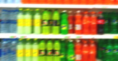 İran soyut süpermarkette bulanık