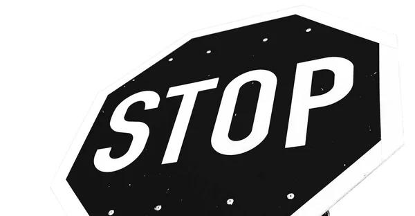 A stop jel és a sky — Stock Fotó