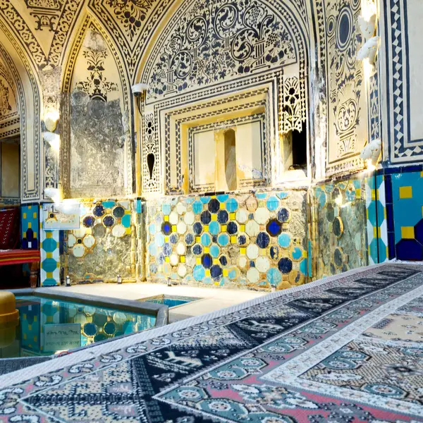 In iran Hamam tapijt — Stockfoto