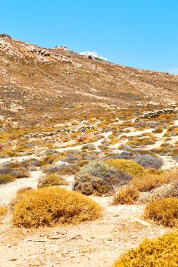 Rock deniz ve ada mavi plaj 