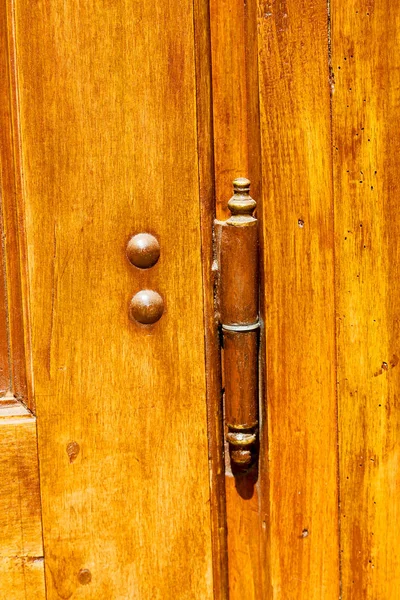 오래 된 문 및 골동품 경첩 — 스톡 사진