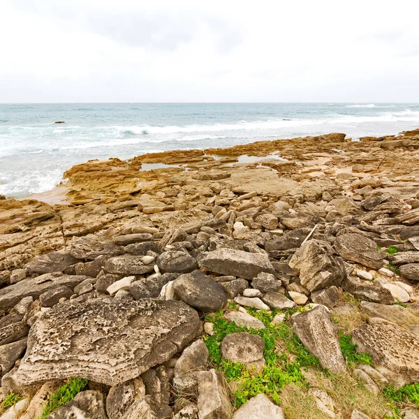 Desenfoque Sudáfrica Cielo Océano Reserva Isimagaliso Naturaleza Rocas —  Fotos de Stock