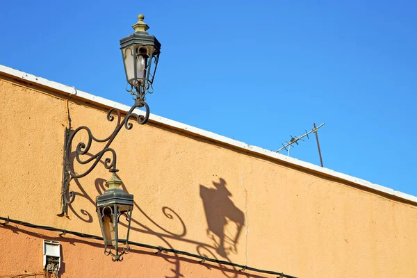 Street lamp   morocco africa broken glass decoration — Stock Photo, Image