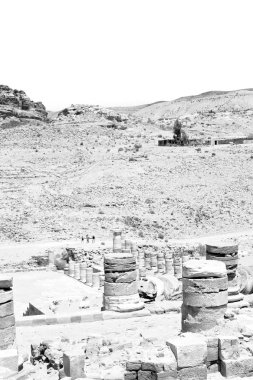  antika sokak tam varlıkları ve sütunlar