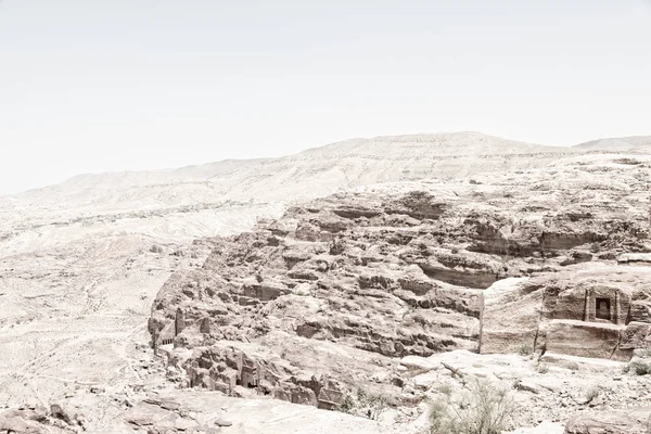 Desde lo alto el sitio antiguo de petra — Foto de Stock