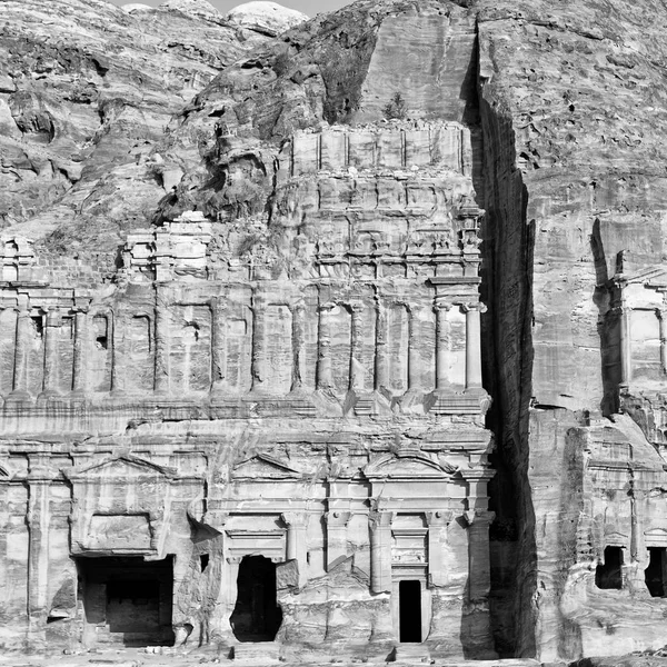 Sír az antik site-Petra, Jordánia — Stock Fotó