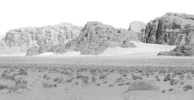 Çölde kum ve dağ macera hedef