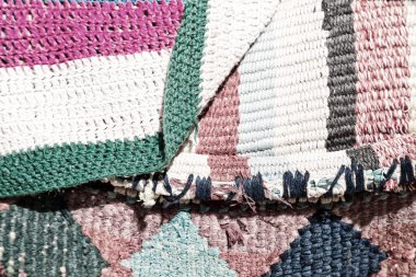 soyut bir renkli battaniye patchwork dokusuna