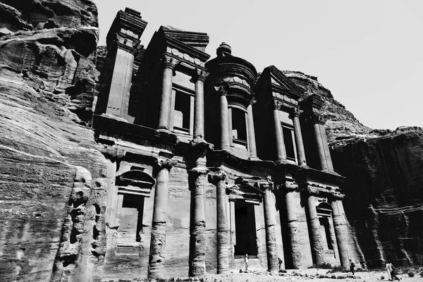 Petra Ürdün manastır antik sitesi — Stok fotoğraf