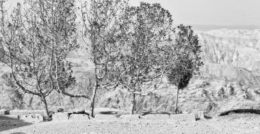 dağ antik kale manzarası