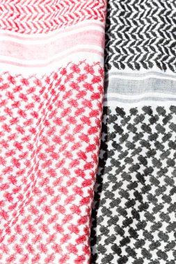 Pamuk geleneksel sembolik Arap eşarp doku 