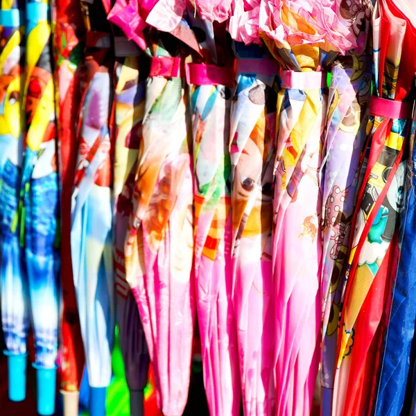 En una textura de mercado de paraguas — Foto de Stock