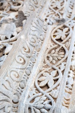 Mermer antik tapınak dış için eski kesi