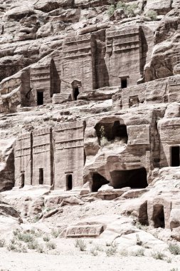 Ürdün'de petra antik sitenin kabirde 