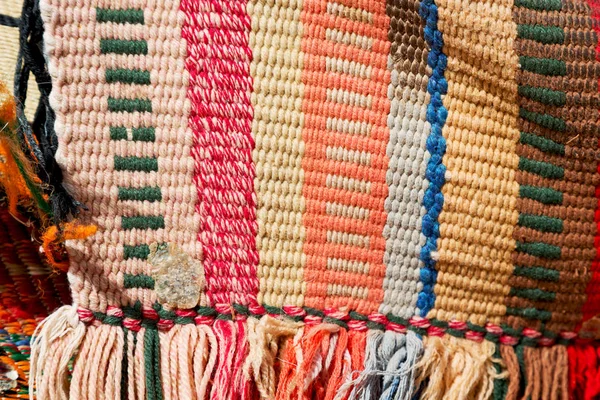 다채로운 담요 패치워크의 추상 질감 — 스톡 사진