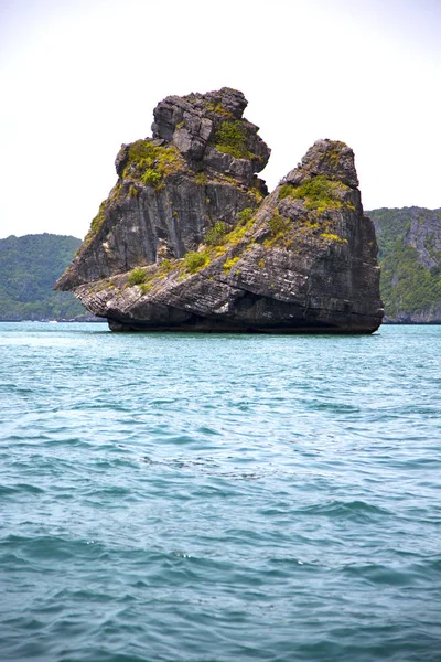 Blue Lagoon Stone Thailand Kho Phangan Bay Abstract Water South — Stock Photo, Image