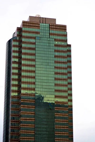 Bangkok Escritório Distrito Palácios Abstrato Moderno Edifício Linha Céu — Fotografia de Stock