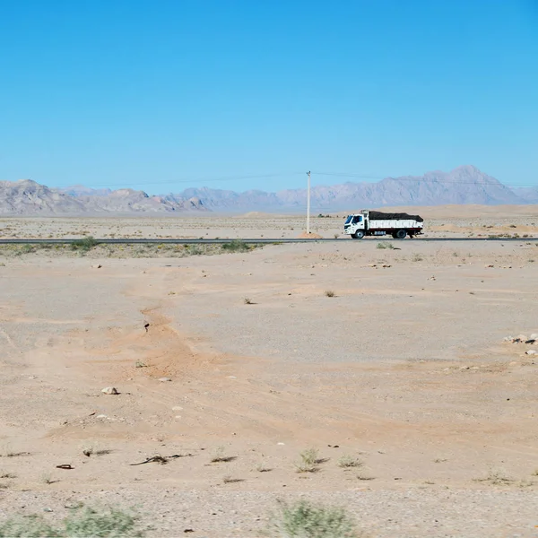 Dans Flou Iran Montagne Paysage Fenêtre Une Voiture — Photo