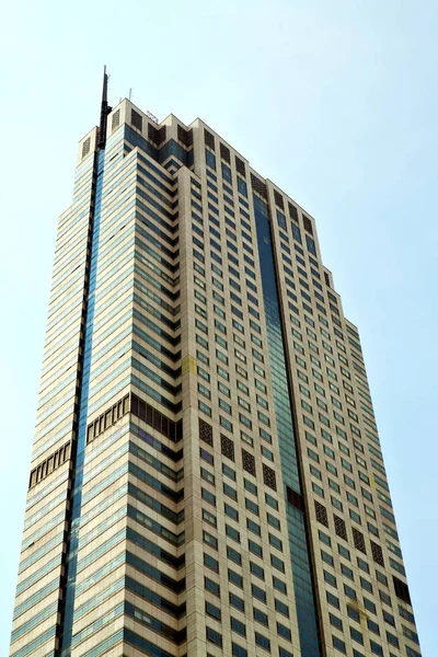 Thailand Bangkok Bürobezirk Paläste Abstrakte Moderne Baulinie Himmelsterrasse Wolkenkratzer — Stockfoto