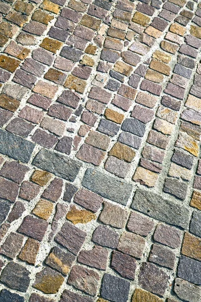 Brick in   varano    street lombardy italy  varese — Stock Photo, Image