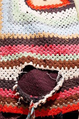 renkli battaniye patchwork arka plan gibi soyut dokusuna