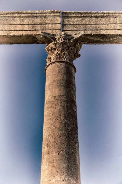Jerash Jordánia Antik Oszlop Régészeti Lelőhely Klasszikus Örökség Turisztikai — Stock Fotó