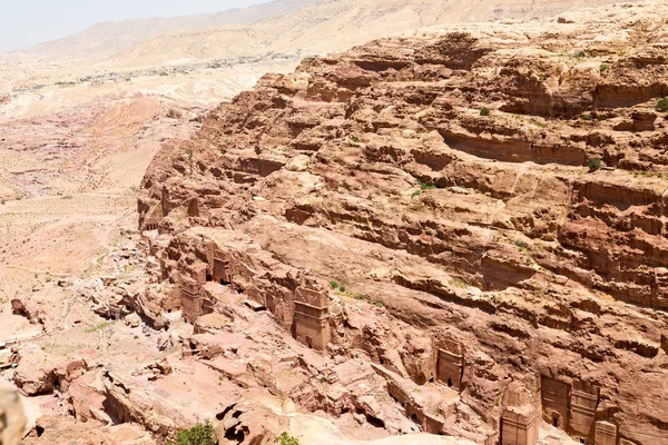 Alto Sítio Antigo Petra Jordânia Bela Maravilha Mundo — Fotografia de Stock