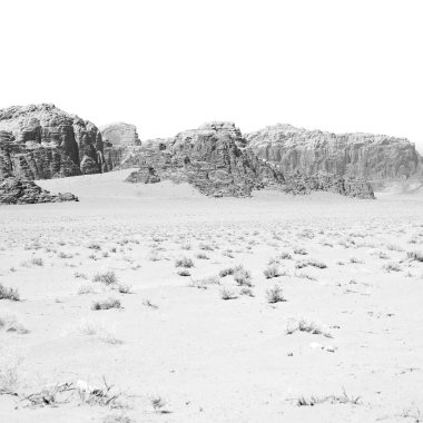 wadi rum çöl Ürdün kum ve dağ macera destinatio