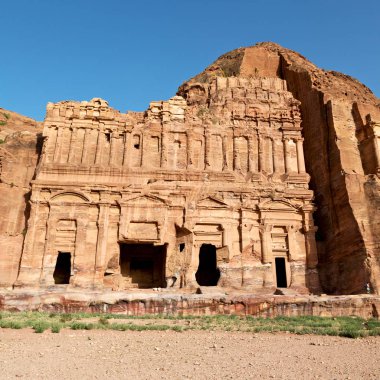 Ürdün'de petra antik sitenin kabirde 