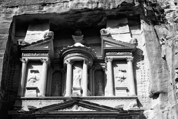 Sitio Antiguo Petra Jordania Una Las Maravillas Hermosas Del Mundo — Foto de Stock