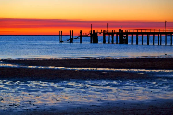 Austrália Praia Cais Hervey Bay Fraser Island Como Conceito Paraíso — Fotografia de Stock