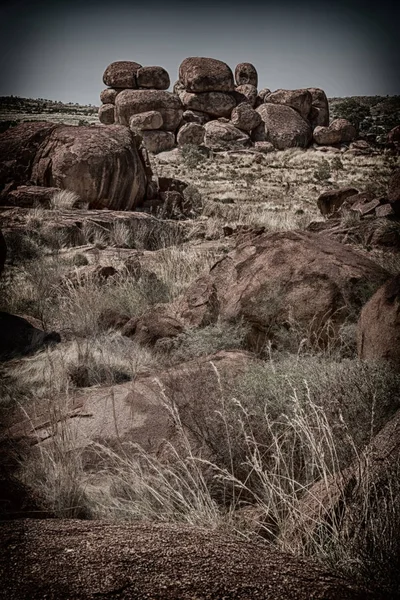 Australia Rocks Devil Marble Northern Territory — Stock Photo, Image
