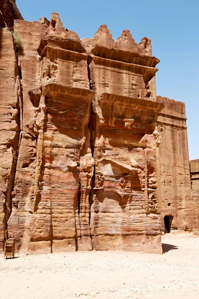 Graf Antieke Site Van Petra Jordanië Mooie Wonder Van Wereld — Stockfoto