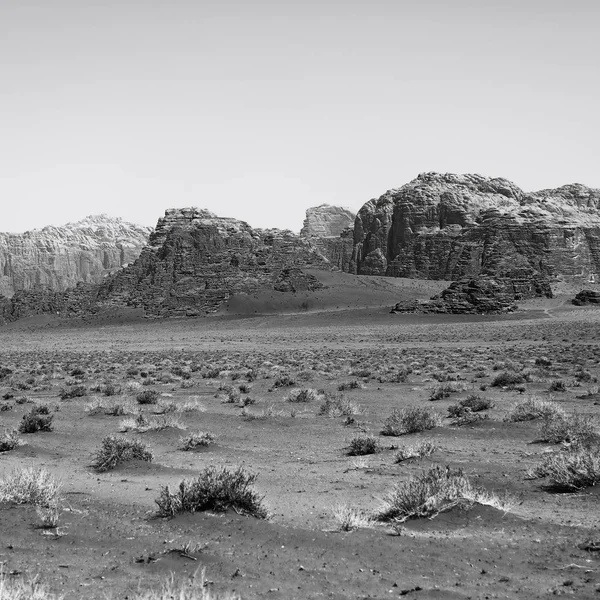 Deserto Rum Wadi Jordânia Areia Montanha Aventura Destino — Fotografia de Stock
