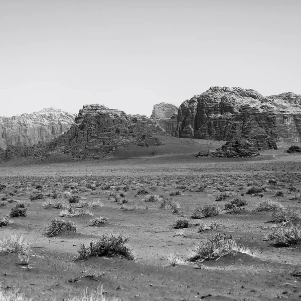 Desierto Ron Wadi Jordania Arena Montaña Aventura Destinatio — Foto de Stock